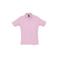 POLO PIQUÉ M/M 3 BOT SUMMER COR DE ROSA 